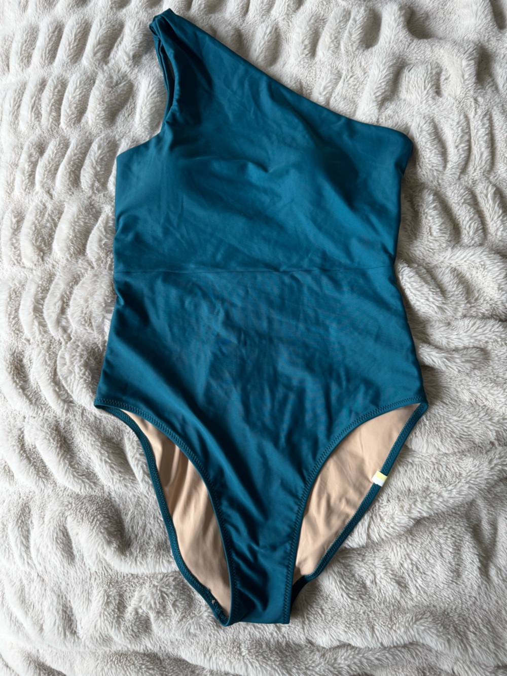 summersalt One-Shoulder Teal One-Piece Swimsuit